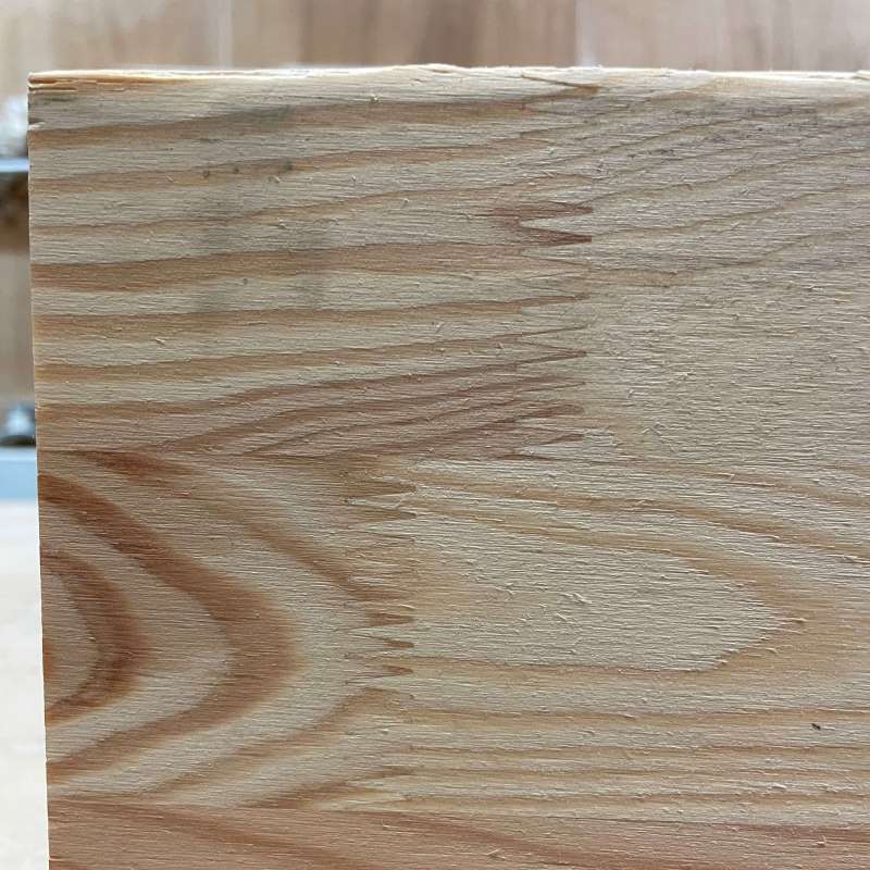 finger jointed pine close up